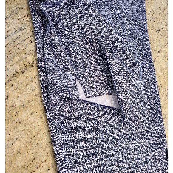 Lane Bryant Plus Size 26 "The Allie" Cropped Navy Tweed Look Stretch Sip Pockets - Picture 5 of 16